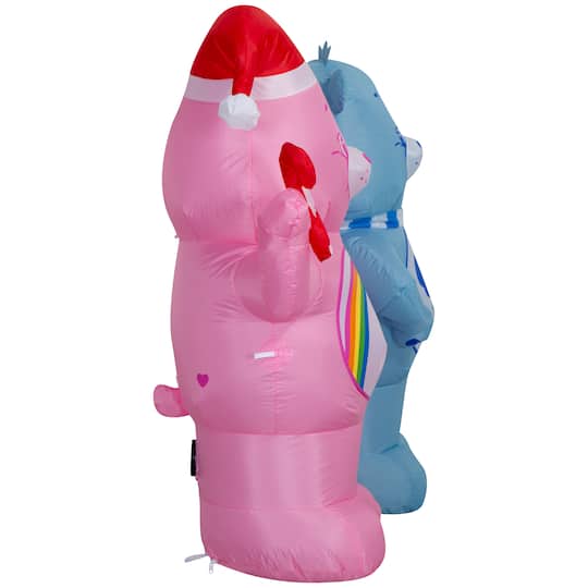4ft. Airblown® Inflatable CloudCo Cheer & Grumpy with Candy Cane Christmas Light Scene